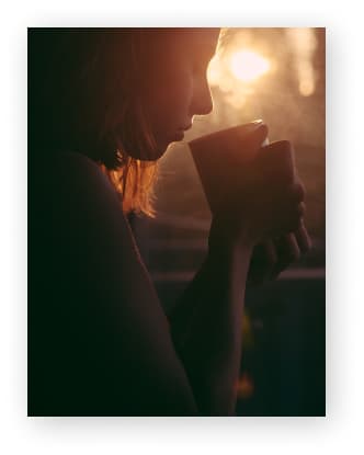 woman drink coffee